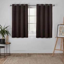 Best Pirce 🛒 Curtain Panels Exclusive Home Sateen Window Curtain Panel Pair 🔔 -Window Curtains Shop detail6AMAL129