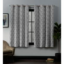 Best reviews of 🎁 Curtain Panels Exclusive Home Amelia Embroidered Blackout Grommet Top Curtain Panel Pair 👏 -Window Curtains Shop detail6AMAL219