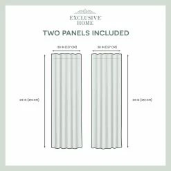 Outlet ⭐ 96 - 108 In. Nicole Miller Textured Matelasse Hidden Tab Top Curtain Panel Pair 🤩 -Window Curtains Shop detail6AMAL275