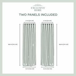 Discount 😀 Curtain Panels Exclusive Home Velvet Heavyweight Pinch Pleat Curtain Panel Pair 🎁 -Window Curtains Shop detail6AMAL278