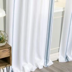 Promo 🤩 Curtain Panels Best Home Fashion Nordic Triple Stripe Curtains 🥰 -Window Curtains Shop detail6BESH280