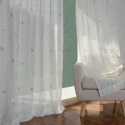 Cheapest ✨ Curtain Panels Best Home Fashion Sheer Beetles And Bees Curtains 🌟 -Window Curtains Shop detail6BESH331