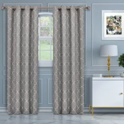 Buy 🛒 Curtain Panels Superior Imperial Trellis Blackout 2 Panel Curtains 🔥 -Window Curtains Shop detail6HCIN1382