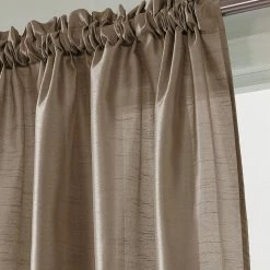 Promo 🎉 Curtain Panels RT Designers Collection Nikki Faux Silk Rod Pocket Curtain Panel ✨ -Window Curtains Shop detail6RMLL032