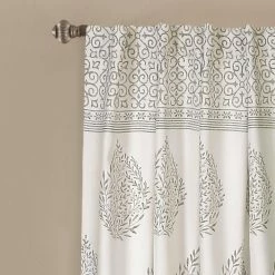 Top 10 🛒 Curtain Panels Lush Decor Teardrop Leaf Darkening Panel Pair 🔔 -Window Curtains Shop detail6TRIA683