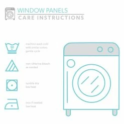 Best Sale 🔔 Lush Decor Weeping Flower Window Curtain Panels Set ⌛ -Window Curtains Shop detail6TRIA827