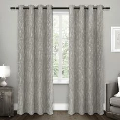 Budget 🤩 Curtain Panels Exclusive Home Forest Hill Woven Room Darkening Grommet Curtain Panel Pair 👍 -Window Curtains Shop detail7AMAL092