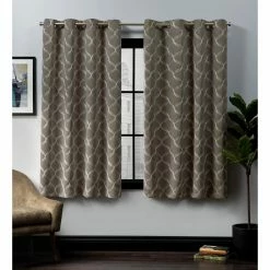 Best reviews of 🎁 Curtain Panels Exclusive Home Amelia Embroidered Blackout Grommet Top Curtain Panel Pair 👏 -Window Curtains Shop detail7AMAL219