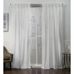 Best deal 👏 96 - 108 In. Exclusive Home Velvet Heavyweight Pinch Pleat Top Curtain Panel Pair 🧨 -Window Curtains Shop detail7AMAL256