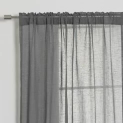 Coupon 👍 Curtain Panels Best Home Fashion Sheer Linen Look Curtains 🥰 -Window Curtains Shop detail7BESH306