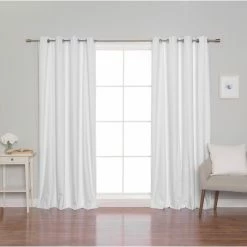 Budget ⌛ Curtain Panels Best Home Fashion Linen Textured Grommet Thermal Total Blackout Curtain Panel Pair ⭐ 19 Budget ⌛ Curtain Panels Best Home Fashion Linen Textured Grommet Thermal Total Blackout Curtain Panel Pair ⭐ -Window Curtains Shop detail7BESH338