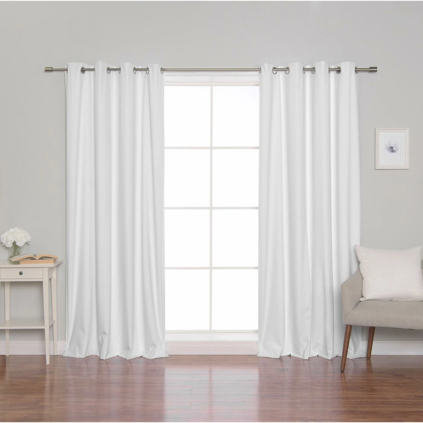 Budget ⌛ Curtain Panels Best Home Fashion Linen Textured Grommet Thermal Total Blackout Curtain Panel Pair ⭐ 10 Budget ⌛ Curtain Panels Best Home Fashion Linen Textured Grommet Thermal Total Blackout Curtain Panel Pair ⭐ - Image 10