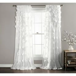 Outlet ✔️ Curtain Panels Lush Decor Riley Rod Pocket Curtain Panel ✨ -Window Curtains Shop detail7TRIA122