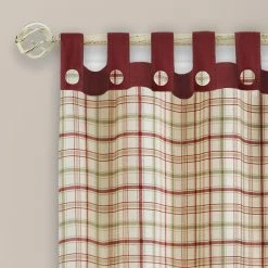 Best reviews of ❤️ 73 - 84 In. Achim Tattersall Button Tab Top Window Curtain Panel ⭐ 6 Best reviews of ❤️ 73 - 84 In. Achim Tattersall Button Tab Top Window Curtain Panel ⭐ -Window Curtains Shop detailACHM389