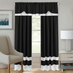 Best reviews of 🔥 73 - 84 In. Achim Darcy Rod Pocket Window Curtain Panel 😉 -Window Curtains Shop detailACHM445