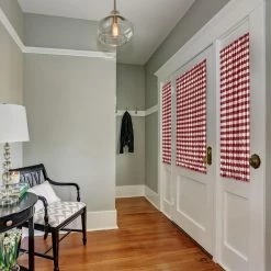 Coupon 💯 64 - 72 In. Achim Buffalo Check Rod Pocket Door Panel And Tieback ⭐ -Window Curtains Shop detailACHM449 1