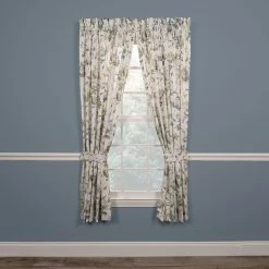 Cheapest 🎉 Curtain Panels Ellis Curtain Abigail Tailored Pair With Tiebacks ✨ -Window Curtains Shop detailALEL206