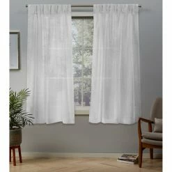 Hot Sale 🌟 Curtain Panels Exclusive Home Belgian Pinch Pleat Curtain Panel Pair ⭐ -Window Curtains Shop detailAMAL194