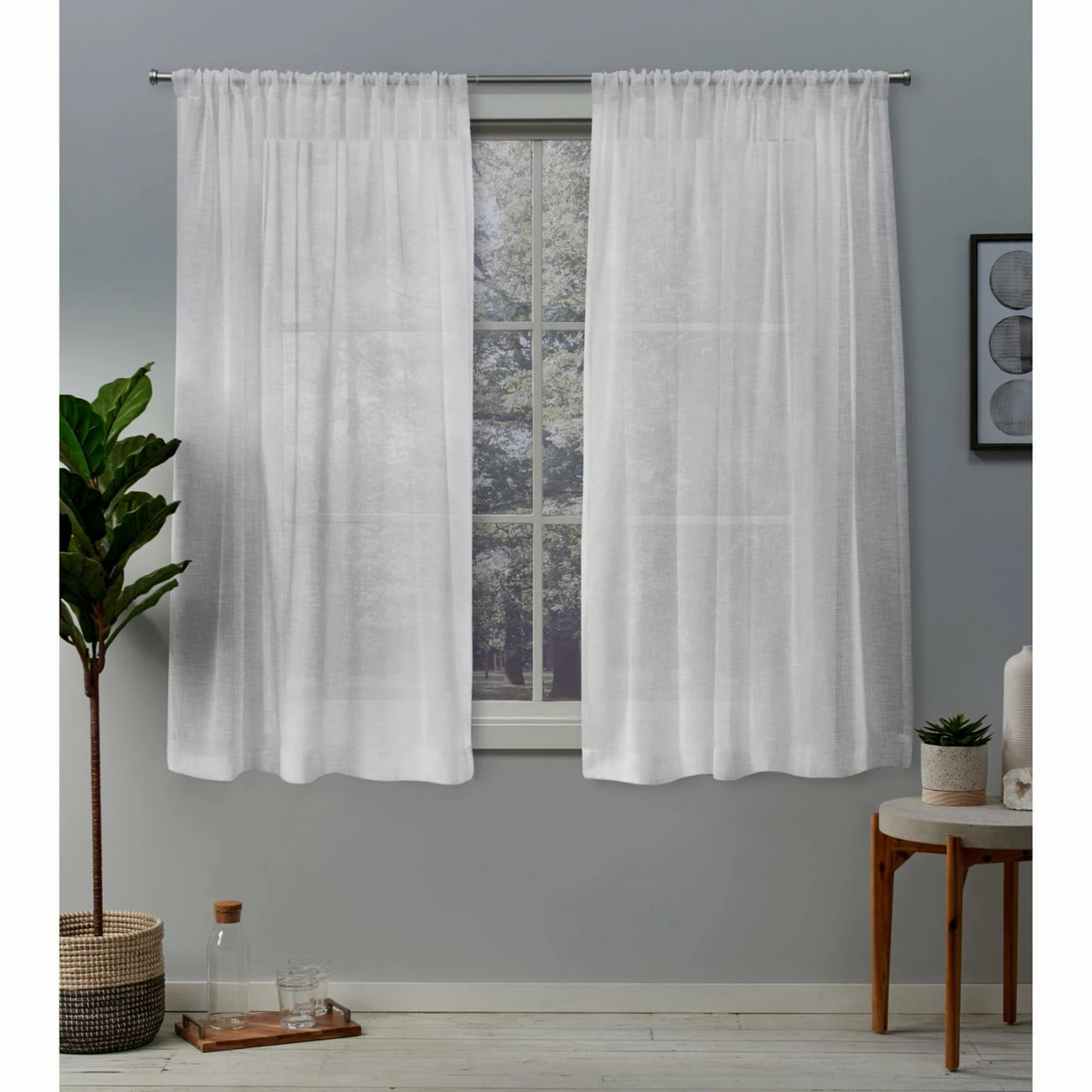 Flash Sale π Curtain Panels Exclusive Home Belgian Sheer Rod Pocket Curtain Panel Pair π 3 Flash Sale π Curtain Panels Exclusive Home Belgian Sheer Rod Pocket Curtain Panel Pair π - Image 3