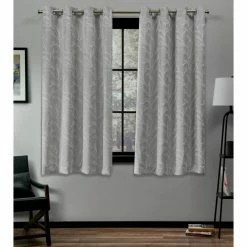 Hot Sale 💯 55 - 63 In. Exclusive Home Kilberry Blackout Grommet Curtain Panel Pair 🌟 -Window Curtains Shop detailAMAL203