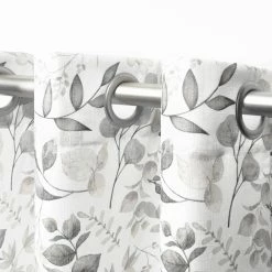 Cheap 🎁 Curtain Panels Chaps Home Fresh Meadow Botanical Print Textured Linen Look Grommet Curtain Panel Pair 👍 -Window Curtains Shop detailAMAL315