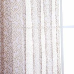 Cheap 👍 Best Home Fashion Ikat Sheer Rod Pocket Curtain Panels 🎉 -Window Curtains Shop detailBESH015