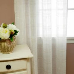 Hot Sale π Best Home Fashion Sheer Faux Linen Grommet Top Curtain Panels π€© 9 Hot Sale π Best Home Fashion Sheer Faux Linen Grommet Top Curtain Panels π€© -Window Curtains Shop detailBESH023