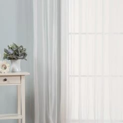 Top 10 🌟 Curtain Panels Best Home Fashion White Wide Tulle Lace Sheer Curtain ✨ -Window Curtains Shop detailBESH091