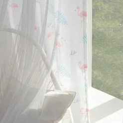 Best deal 😉 Curtain Panels Best Home Fashion Tulle And Flamingo Mix And Match Curtains 👏 -Window Curtains Shop detailBESH249