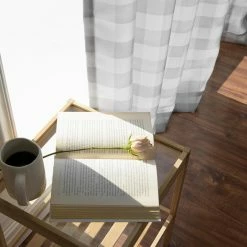 Best Pirce 🔔 Curtain Panels Best Home Fashion Nordic Watercolor Check Curtains 😀 -Window Curtains Shop detailBESH270