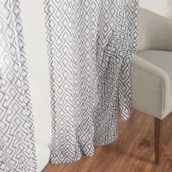 Budget 🛒 Curtain Panels Best Home Fashion Diamond Trellis Curtains 🛒 -Window Curtains Shop detailBESH273