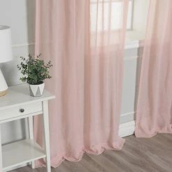 Coupon 👍 Curtain Panels Best Home Fashion Sheer Linen Look Curtains 🥰 -Window Curtains Shop detailBESH306
