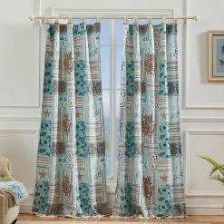 Wholesale ⭐ 73 - 84 In. Greenland Home Fashions Key West Window Panel Pair 😉 -Window Curtains Shop detailGRNLD645