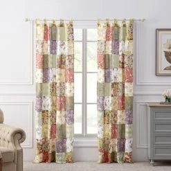 Coupon ✔️ 73 - 84 In. Greenland Home Fashions Blooming Prairie Window Panel Pair ✨ -Window Curtains Shop detailGRNLD649