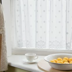 Flash Sale ✨ Curtain Tiers Heritage Lace Daisy Curtain Tier 🔔 -Window Curtains Shop detailHLC370