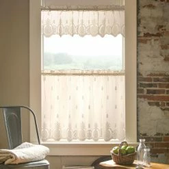 Coupon 👏 Curtain Tiers Heritage Lace Welcome Curtain Tier 🌟 -Window Curtains Shop detailHLC407