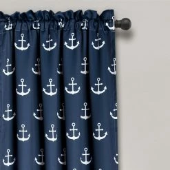 Best Pirce ❤️ 73 - 84 In. Lush Decor Anchor Panel Pair ⌛ -Window Curtains Shop detailTRIA458