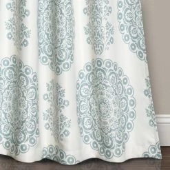 Promo 🔔 Curtain Panels Triangle Home Fashions Evelyn Medallion Room Darkening Curtain Set ✨ -Window Curtains Shop detailTRIA509