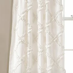 Best Sale 😀 Curtain Panels Lush Decor Ruffle Diamond Panel Pair ⭐ -Window Curtains Shop detailTRIA578