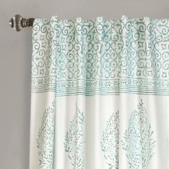 Top 10 🛒 Curtain Panels Lush Decor Teardrop Leaf Darkening Panel Pair 🔔 -Window Curtains Shop detailTRIA683