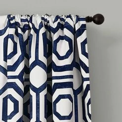 Best reviews of 👍 Curtain Panels Lush Decor Octagon Blocks Room Darkening Window Curtains Set 😀 -Window Curtains Shop detailTRIA722