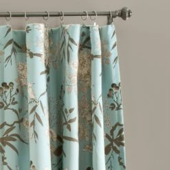 Promo 🥰 91 - 95 In. Lush Decor Botanical Garden Room Darkening Curtain Panel Pair 🥰 -Window Curtains Shop detailTRIA921