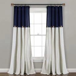 Brand new 😀 Curtain Panels Lush Decor Linen Button Curtain Panel 😀 -Window Curtains Shop detailTRIA949