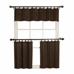 Discount ❤️ Curtain Tiers Versailles Viscose From Bamboo Ring Top Tier Set ✔️ -Window Curtains Shop detailVRSL002
