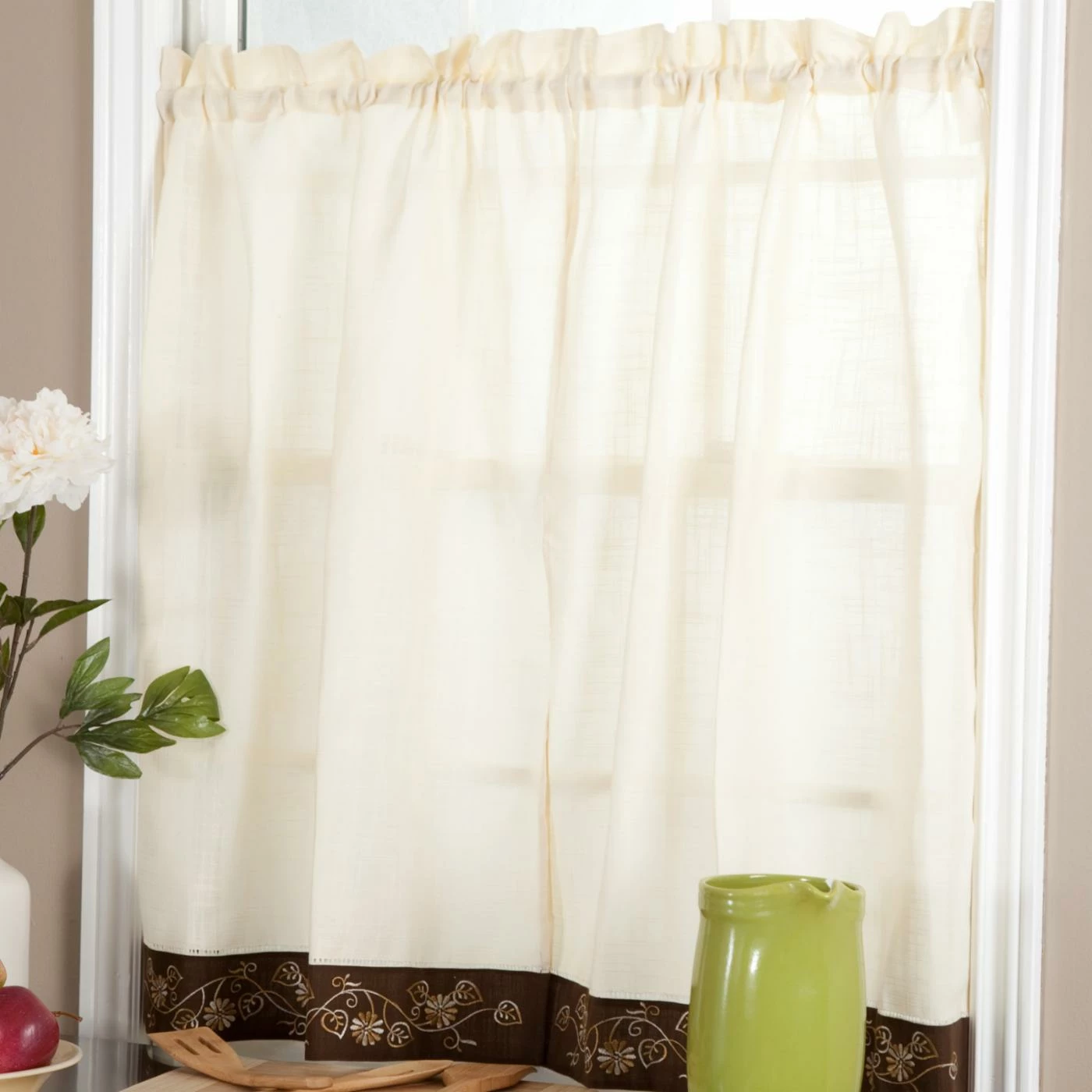 Buy π₯° Curtain Tiers Achim Oakwood Tiered Kitchen Curtain β 2 Buy π₯° Curtain Tiers Achim Oakwood Tiered Kitchen Curtain β - Image 2