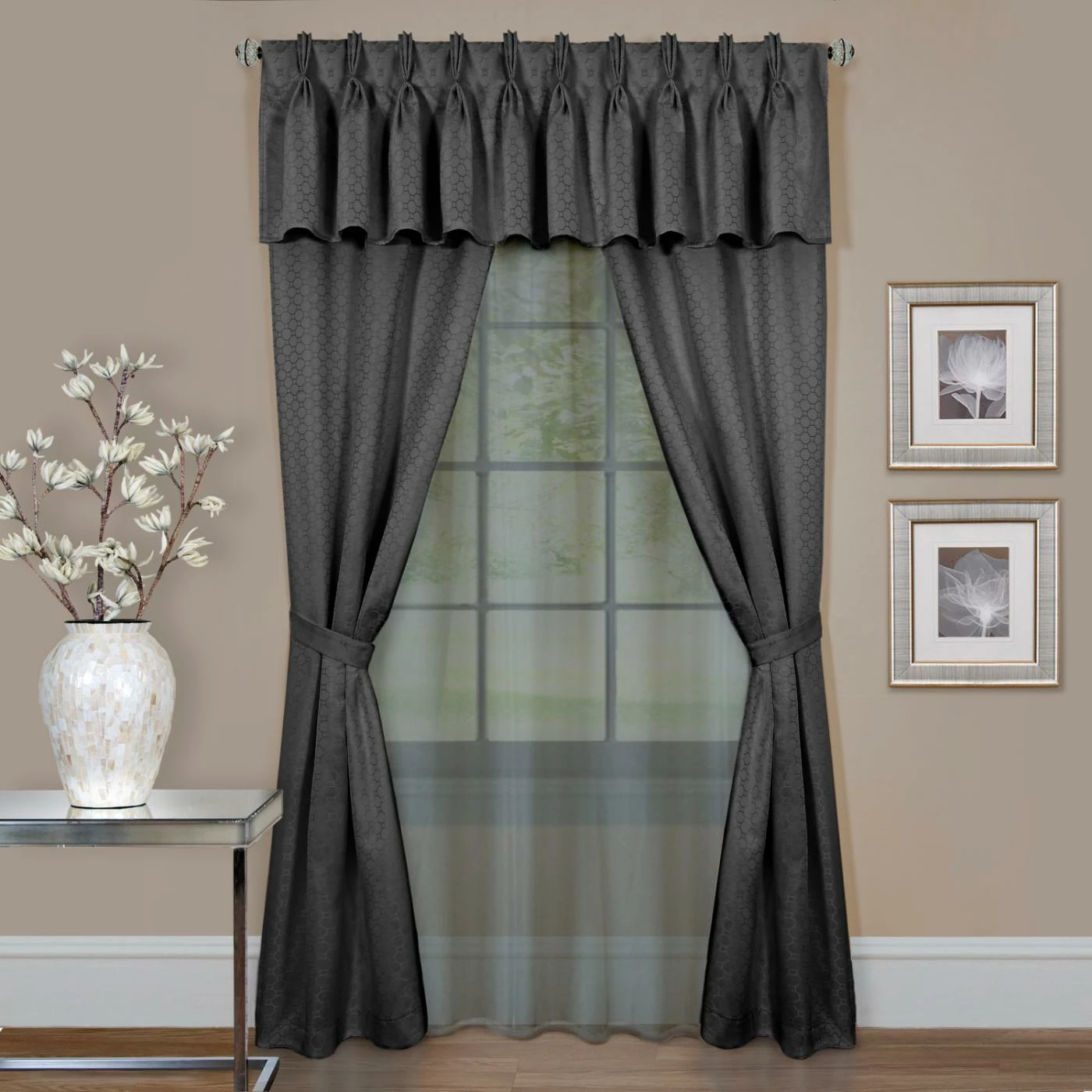 Budget 🥰 Curtain Panels Achim Claire 6 Piece Curtain Set 🎉 2 Budget 🥰 Curtain Panels Achim Claire 6 Piece Curtain Set 🎉 - Image 2