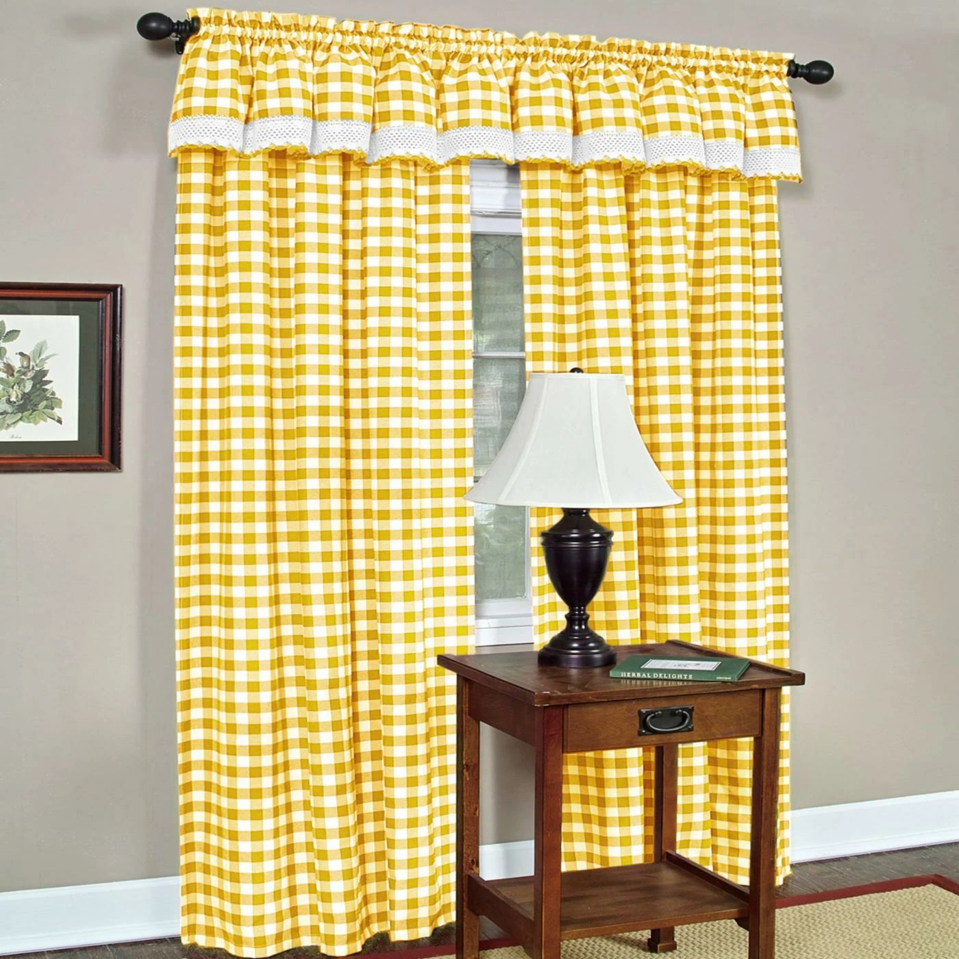 Best Sale π Curtain Panels Achim Buffalo Check Window Curtain Panel β 2 Best Sale π Curtain Panels Achim Buffalo Check Window Curtain Panel β - Image 2