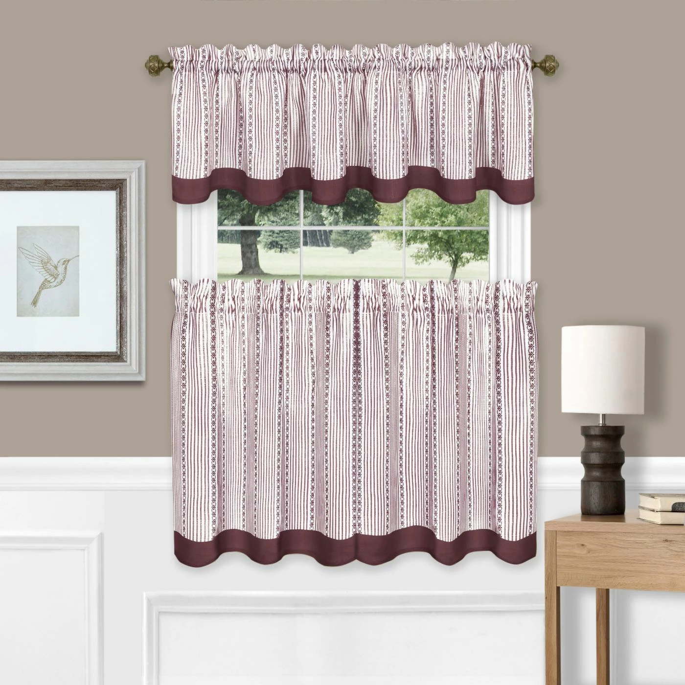Deals β€οΈ 36 - 45 In. Achim Westport Window Curtain Tier Pair And Valance Set π 2 Deals β€οΈ 36 - 45 In. Achim Westport Window Curtain Tier Pair And Valance Set π - Image 2