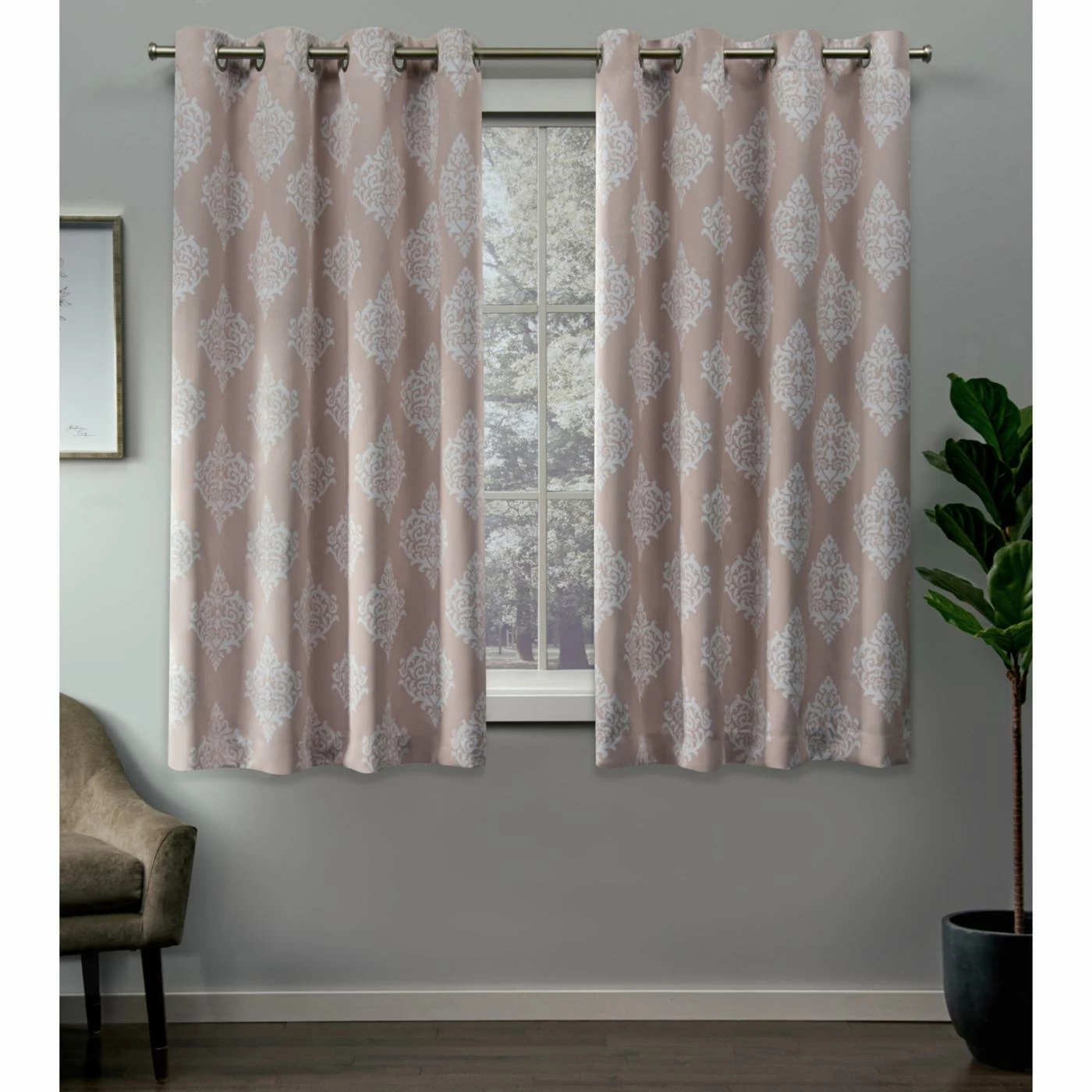 Best reviews of π 96 - 108 In. Exclusive Home Medallion Blackout Grommet Curtain Panel Pair π 2 Best reviews of π 96 - 108 In. Exclusive Home Medallion Blackout Grommet Curtain Panel Pair π - Image 2