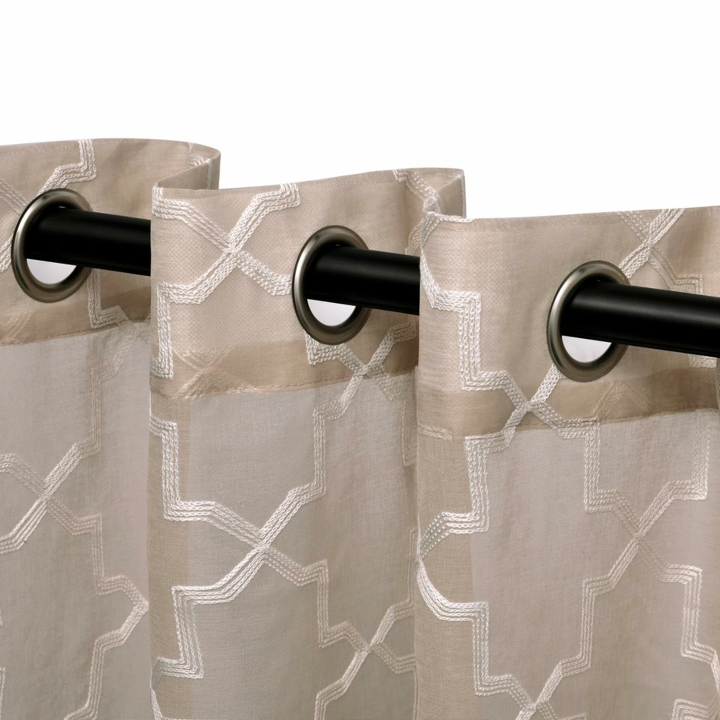 Top 10 βοΈ Curtain Panels Superior Quatrefoil Embroidered Sheer Panel Pair π 2 Top 10 βοΈ Curtain Panels Superior Quatrefoil Embroidered Sheer Panel Pair π - Image 2